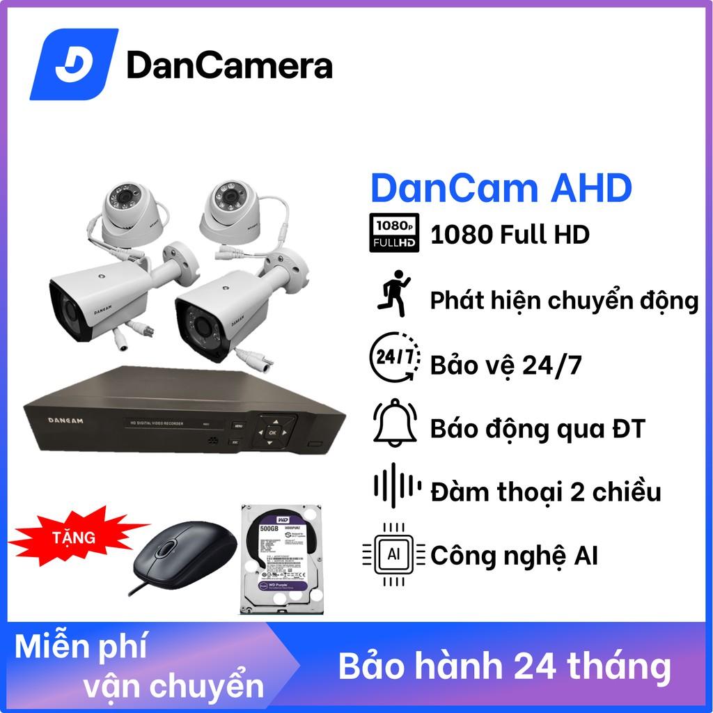 trọn Bộ 4 camera Dancam Full HD 1080p - Camera trong nhà,ngoài trời, giám sát 24/7