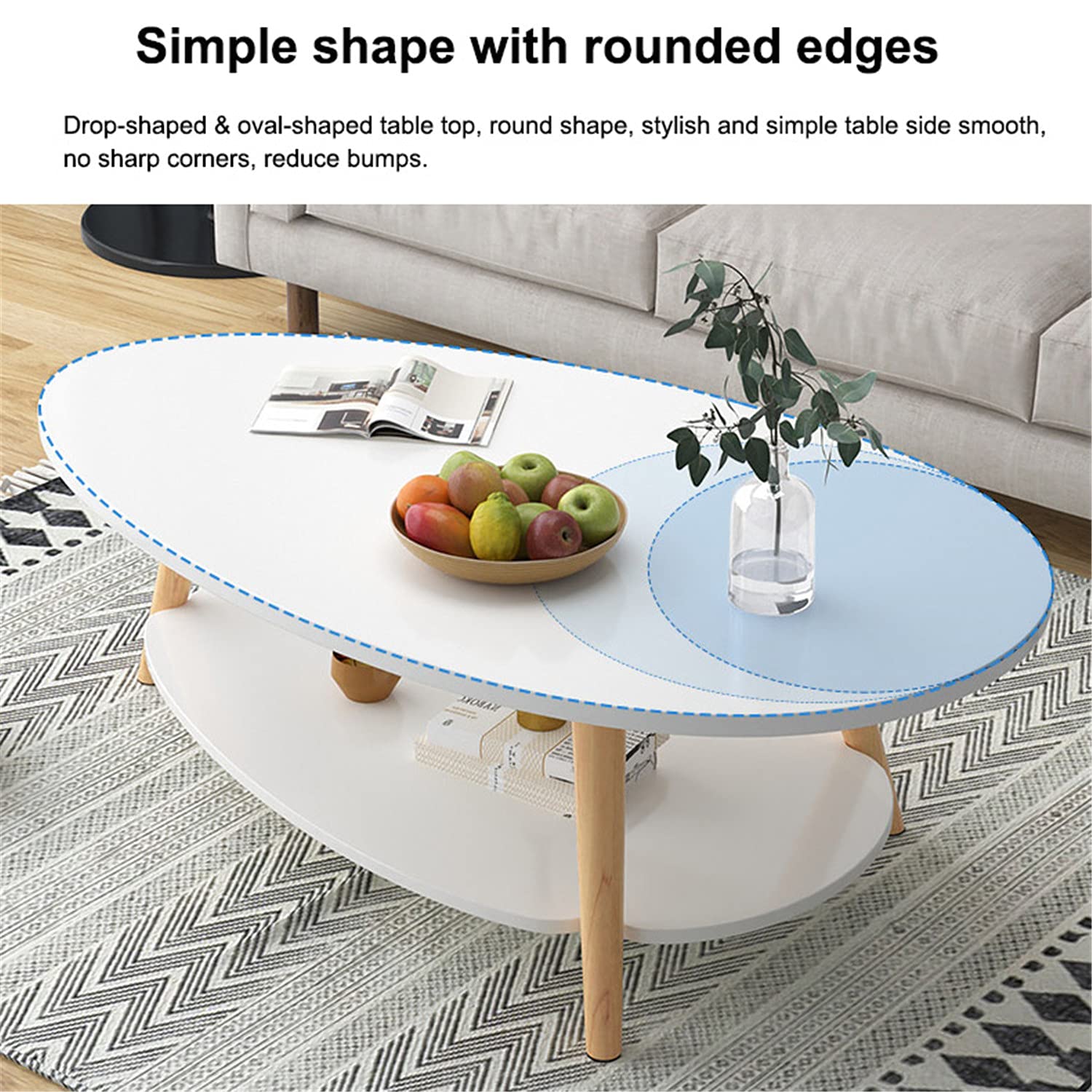 Bàn cà phê hiện đại phong cách Bắc Âu NORDIC MINIMALIST