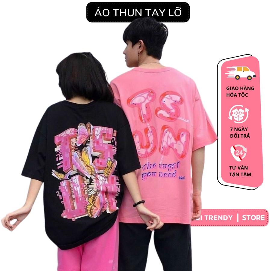 Áo Thun Tay Lỡ TSUN Unisex Form Rộng Nam Nữ Mặc Thoải Mái Chất Cotton Thoáng Mát Năng Động - Babi Trendy ATIN124