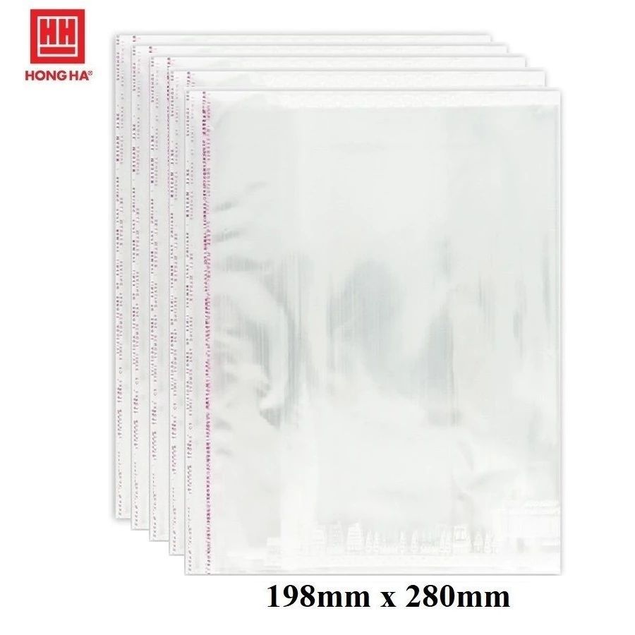 Set 5 tập bọc vở / bọc sách giáo khoa - Bọc bao tập vở nilon Hồng Hà 3269 / 3245 / 3157 / 3531