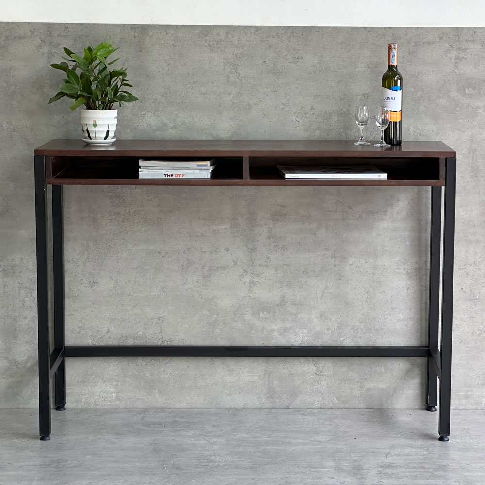 Bàn trang trí console gỗ cao su chân sắt Juno sofa CSTCT062 120x30x85 cm nhiều màu lựa chọn