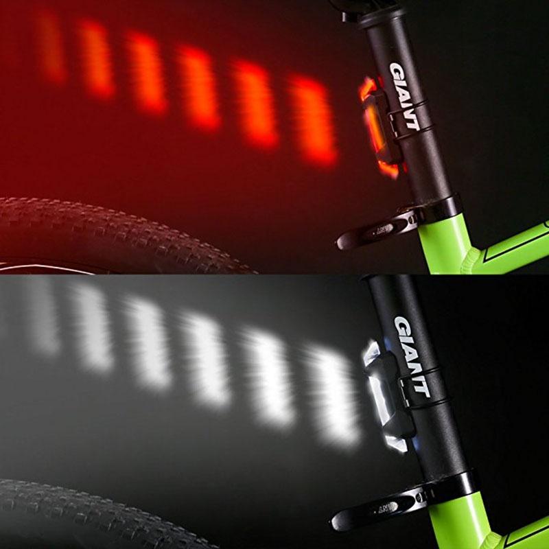 Đèn LED cảnh báo an toàn siêu sáng gắn đuôi xe đạp có sạc USB