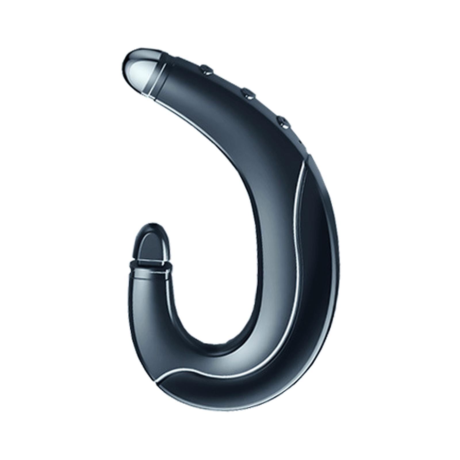 2xEar-hook Wireless Bluetooth Headphones Bone Conduction Sports Driving Earbud Blue