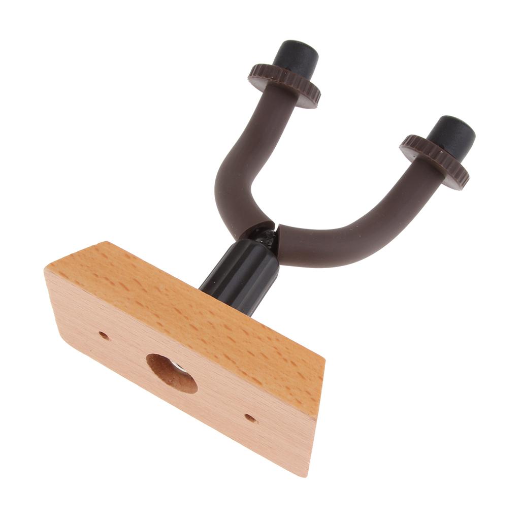 Guitar Hanger Wall Mount Stable, Guitar Bass Wall Mount Hanger Hook Holder, Wall Mount Stand Rack Bracket Fits All Size Guitar