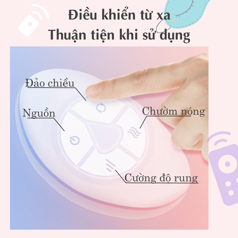 Máy massage nở ngực thông minh CTFAST WX-008: Mát xa rung đa điểm kết hợp nhiệt hỗ trợ nâng cấp kích thước vòng 1, cải thiện tình trạng ngực không đều, chảy xệ, giúp tăng lưu thông tuần hoàn máu, kích sữa an toàn ở mẹ