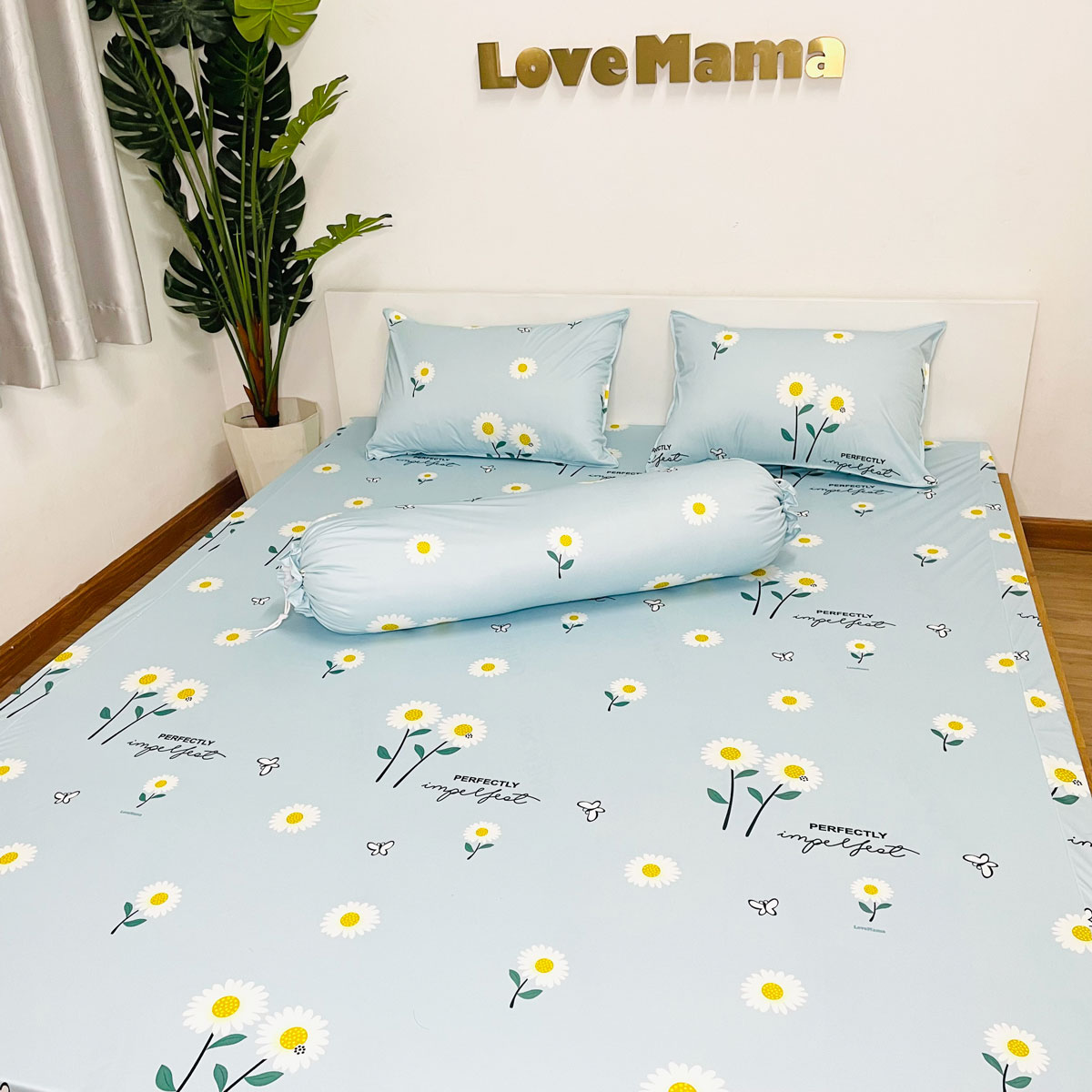 Ga chống thấm Cotton LoveMama cao cấp không sột soạt, mềm mại, thoáng mát loại 1