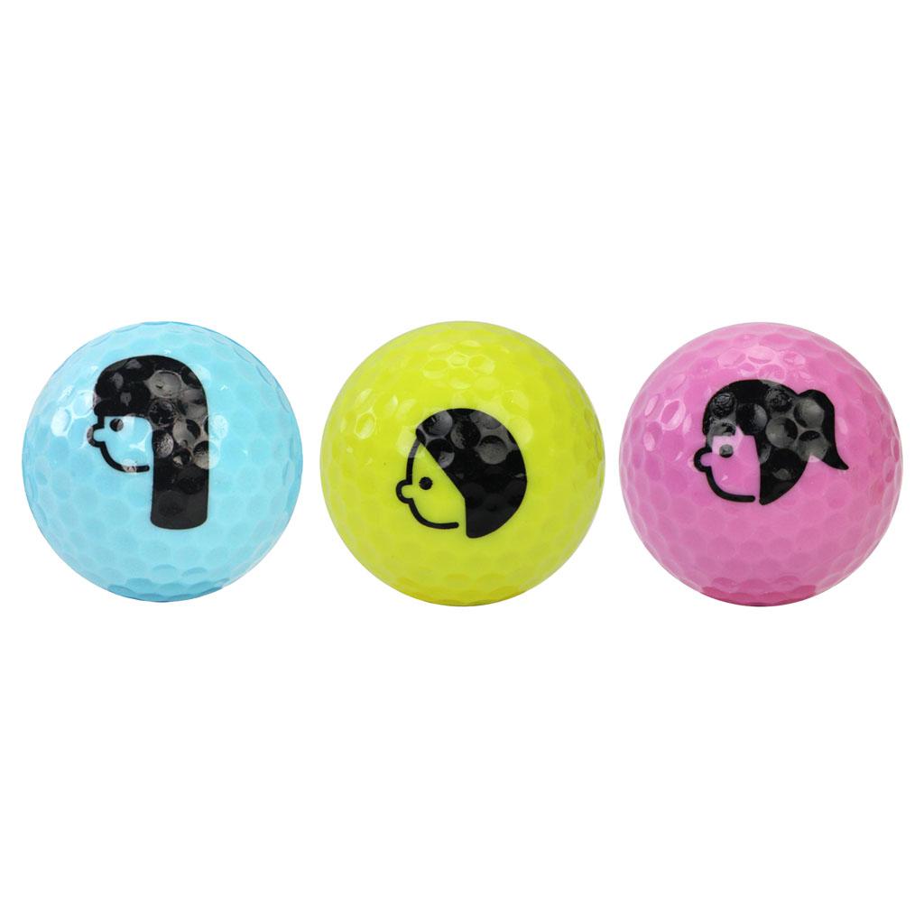 Replacement Golf Balls Beginners Practice Driving Range Training Aid Double Layer Rubber