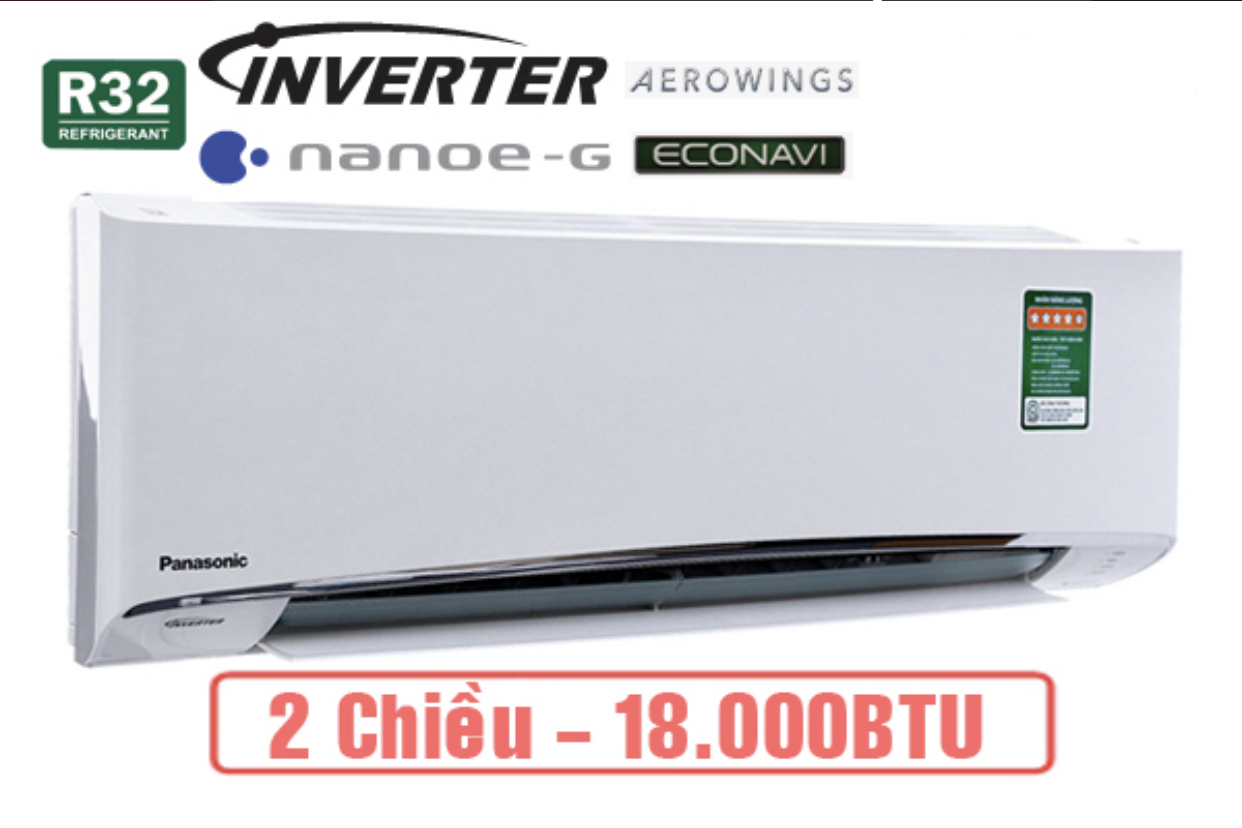 Điều hòa Panasonic 18000BTU Hàng chính hãng 2 chiều inverter Model YZ18WKH-8