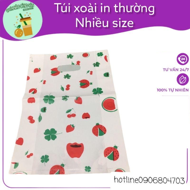 Túi xoài, thường in hình, túi gói hàng họa tiết dễ thương loại rẻ - 1kg