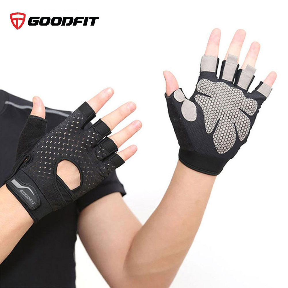 Găng tay, bao tay tập gym nam nữ GoodFit GF203G Có Đệm Chống Trượt