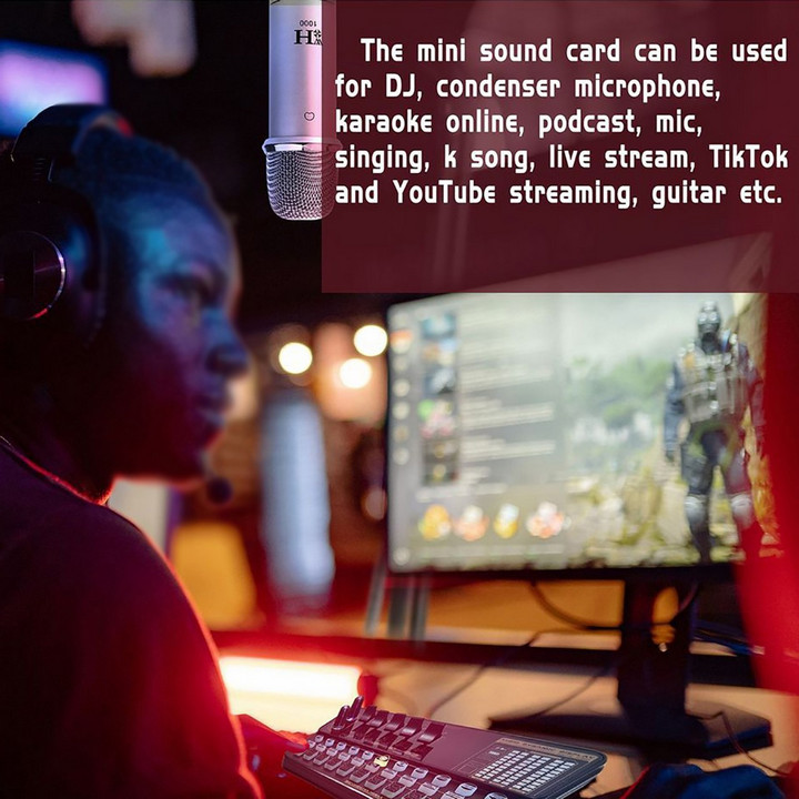 Bộ Phòng Thu LiveStream AUDIO DYNAMIC Soundcard V10XPRO , Mircophone BM800 - Home and Garden