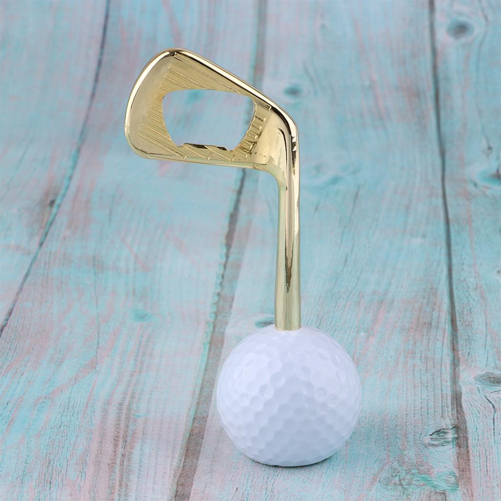 Creative Golf Ball Bottle Opener Zinc Alloy Puller Openers Golden
