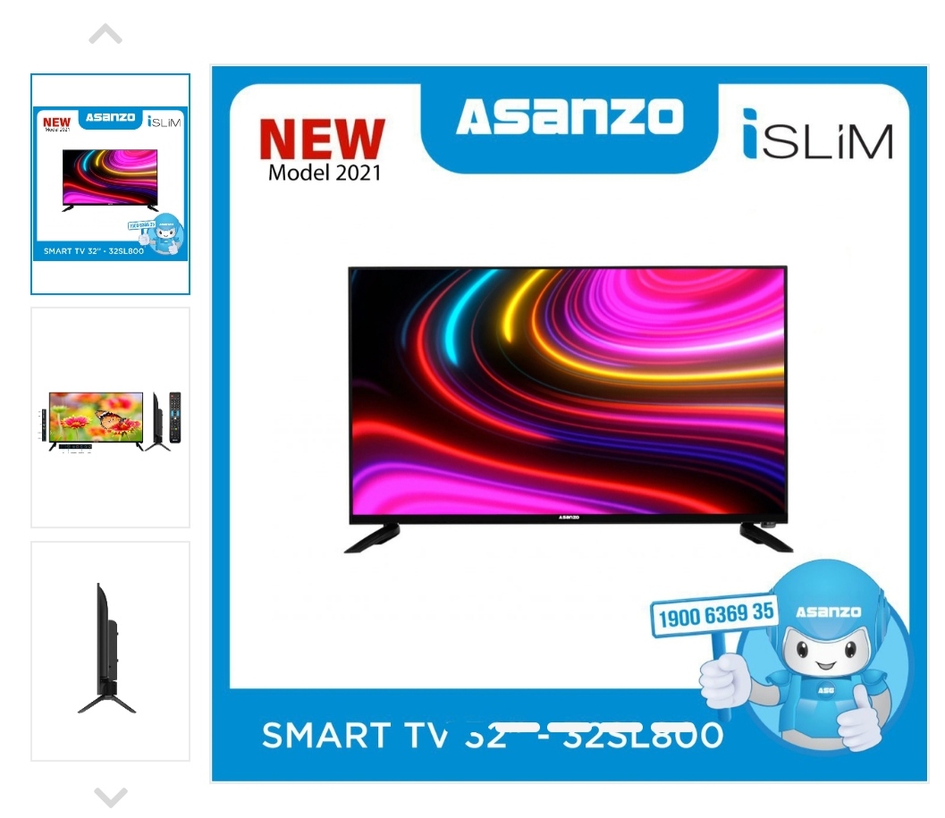 Ti vi smart Asanzo 32 inch-32S56- Hàng chính hãng