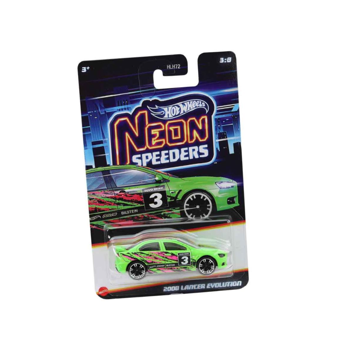 Đồ Chơi Siêu Xe Hot Wheels Neon Speeders 2008 LANCER EVOLUTION JCB02/HLH72