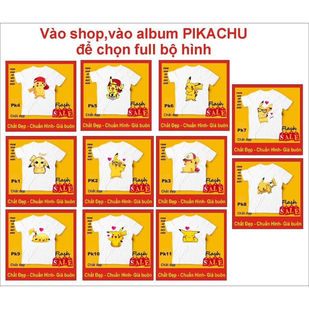 áo thun pikachu 6, chất đẹp bao đổi trả