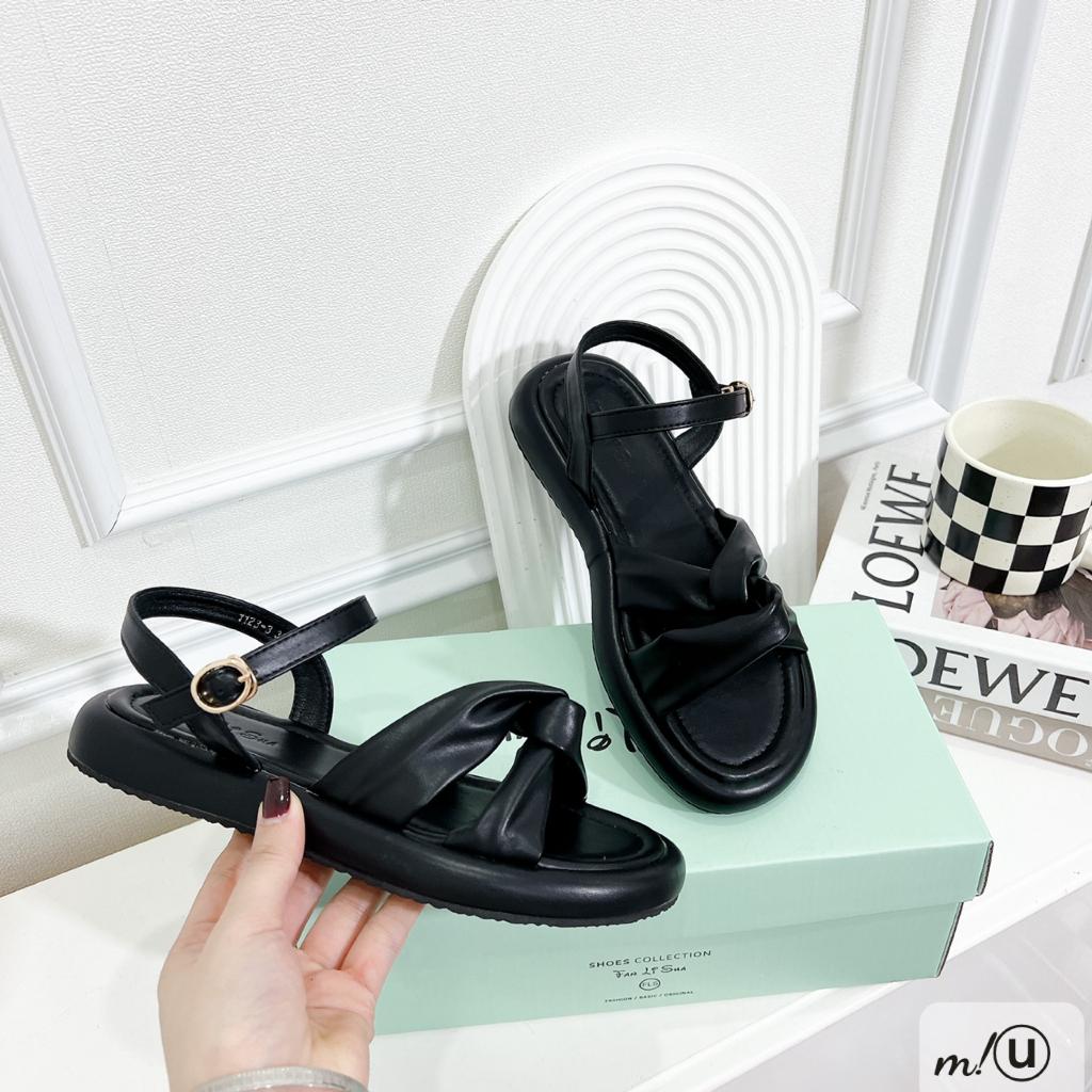 SANDAL quai xoắn đế cao thời trang cao cấp Nữ-CR