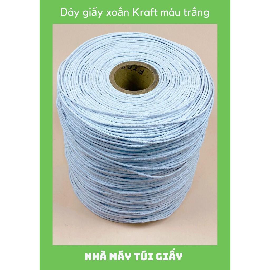 SET 2KG DÂY XOẮN GIẤY MÀU TRẮNG