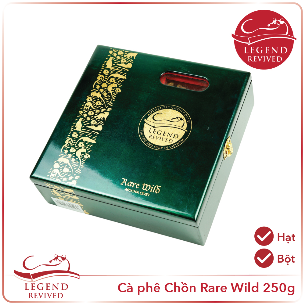 Cà phê Chồn Tự nhiên Legend Revived – Hộp Sơn Mài 250g