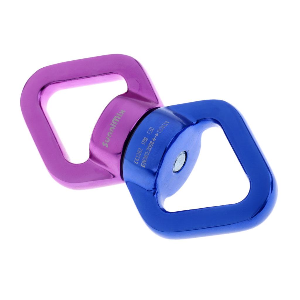 30KN Rope Swivel Connector Spinner for Rock Climbing/Swing Set/Aerial Dance