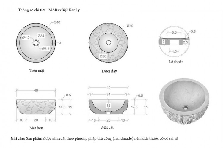 Thong so ky thuat lavabo da