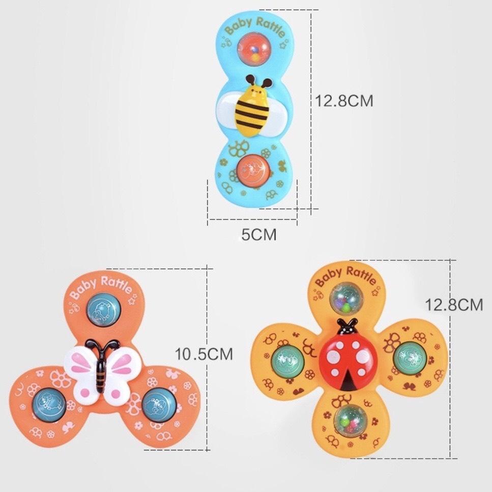 ️MẪU MỚI NHẤT 2022️ ĐỒ CHƠI SET 3 CON QUAY SPINNER HÌNH CÔN TRÙNG VUI NHỘN VÀ AN TOÀN CHO BÉ