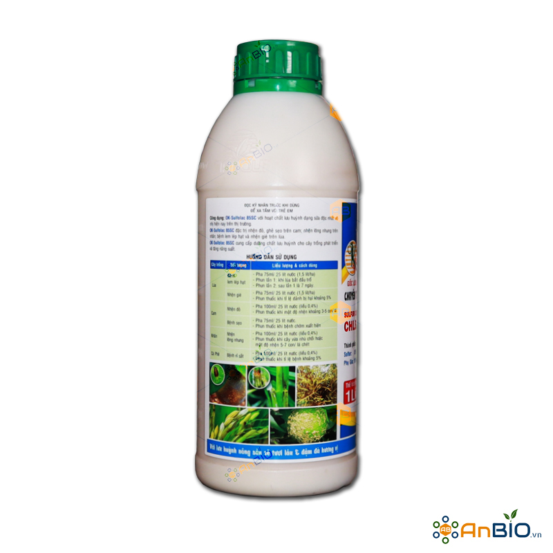 Thuốc trừ nấm bệnh và nhện Ok Sulfolac 85SC - Chai 1L