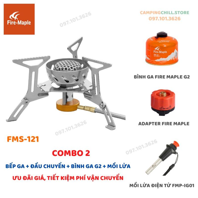 BẾP GA CÓ CHẮN GIÓ ĐI DÃ NGOẠI FIRE MAPLE FMS-121