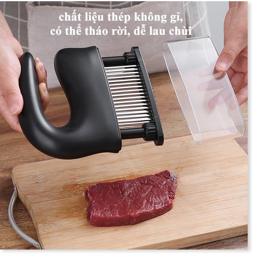 Máy châm thịt 48 que kim, chất liệu thép không gỉ - Gia Dụng SG