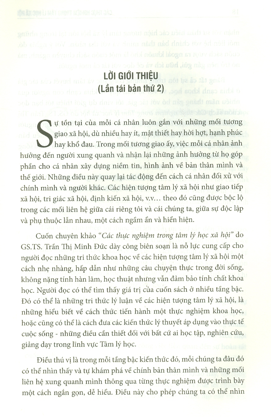 Các thực nghiệm trong tâm lý học xã hội