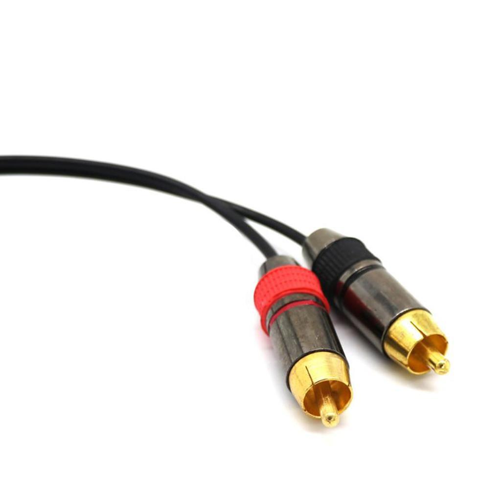 Gold-Plated 3.5mm Female to 2 RCA Male Y Splitter Audio Adapter Cable