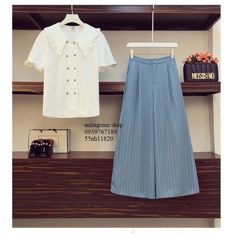 Bộ trang phục dễ thương quần dài áo sơ mi nh11820