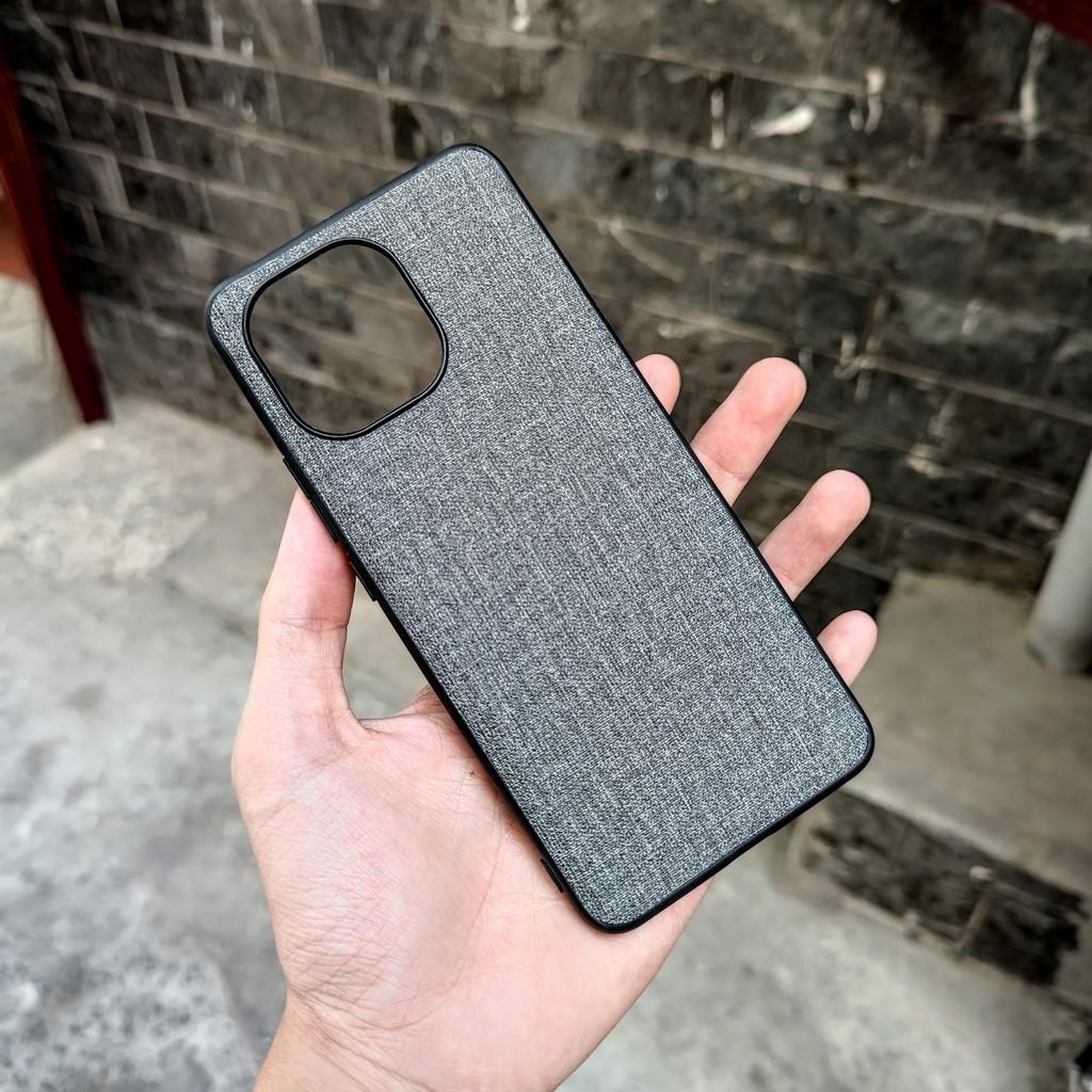 Ốp lưng Mi 11 vân vải Jean chống bám vân tay, Nhiều màu