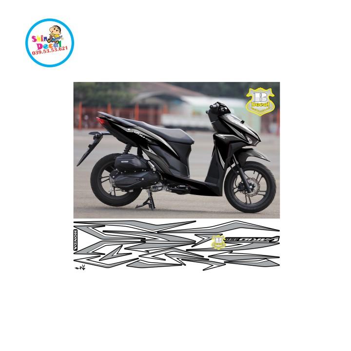 Tem rời vario 150 dán xe đen nhiều màu
