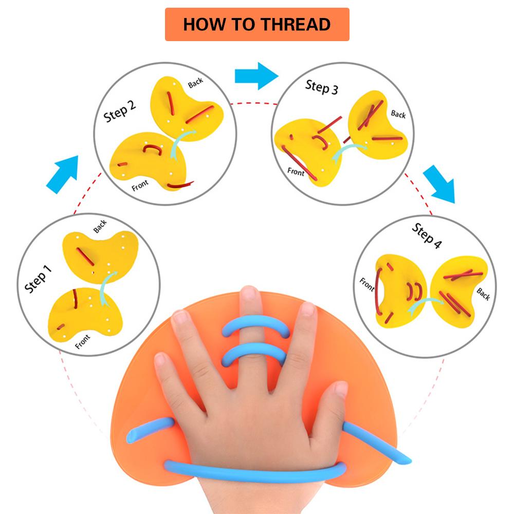 1 Cặp Mái Chèo Bơi đeo tay cho trẻ em và người lớn hỗ trựi tập bơi