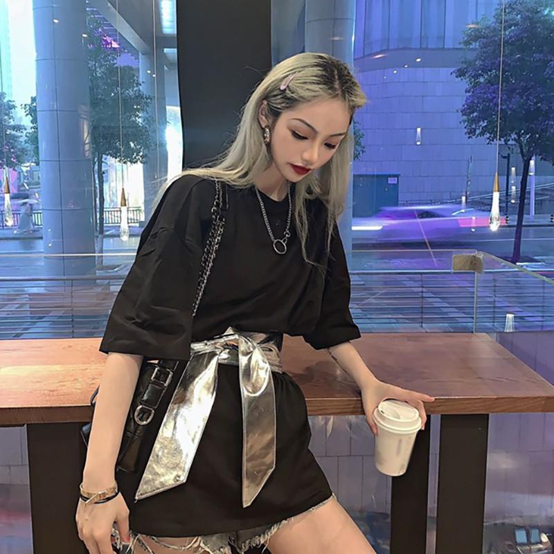 Áo Thun Nữ Tay Ngắn Dáng Rộng Dài Thời Trang Trẻ Trung