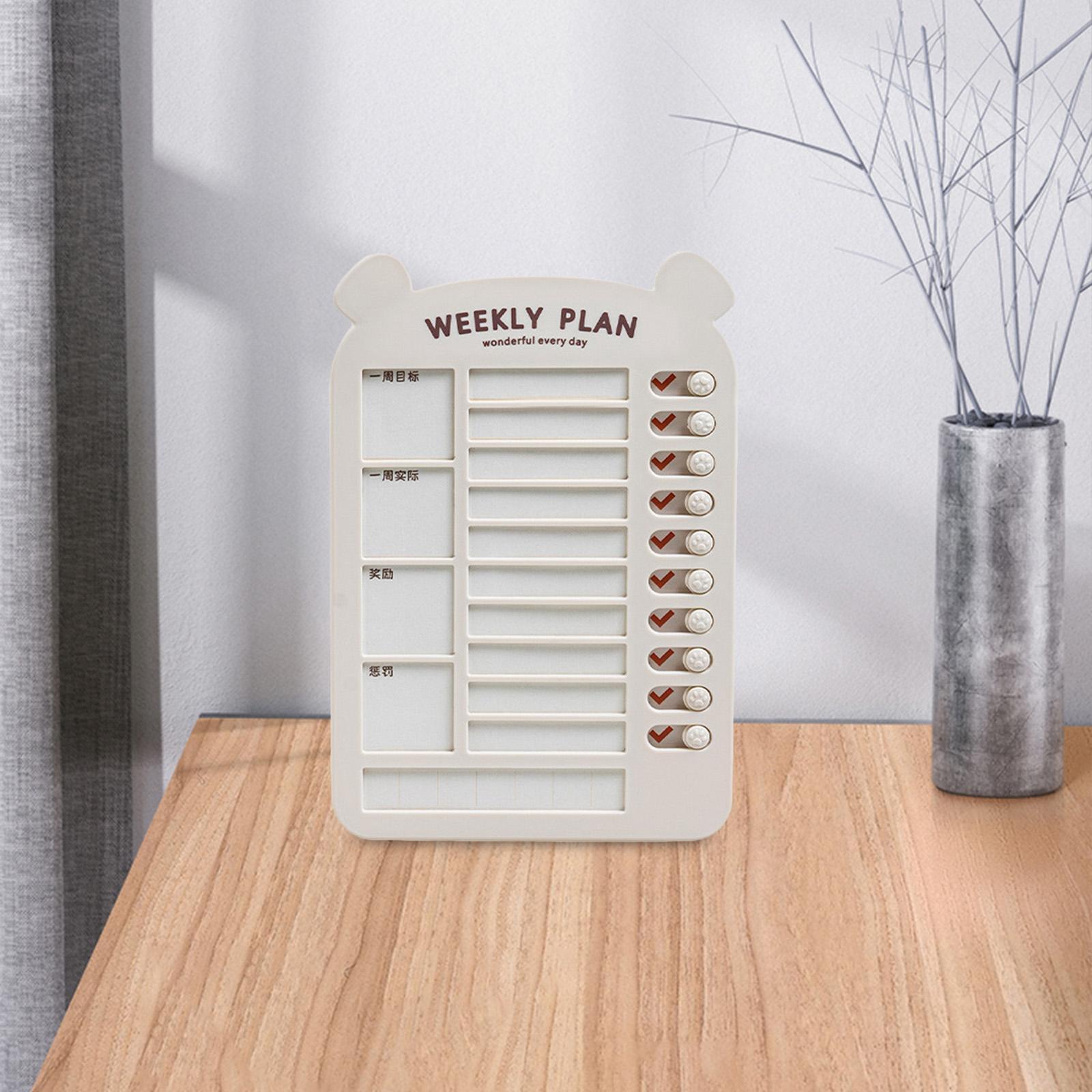 List Board Daily Task Planning Board Chart Memo for RV Office Home