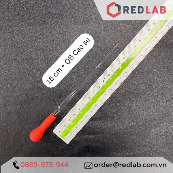 Combo Pipet Paster Thủy Tinh 15cm 23cm và Quả bóp Cao su / Silicon đi kèm