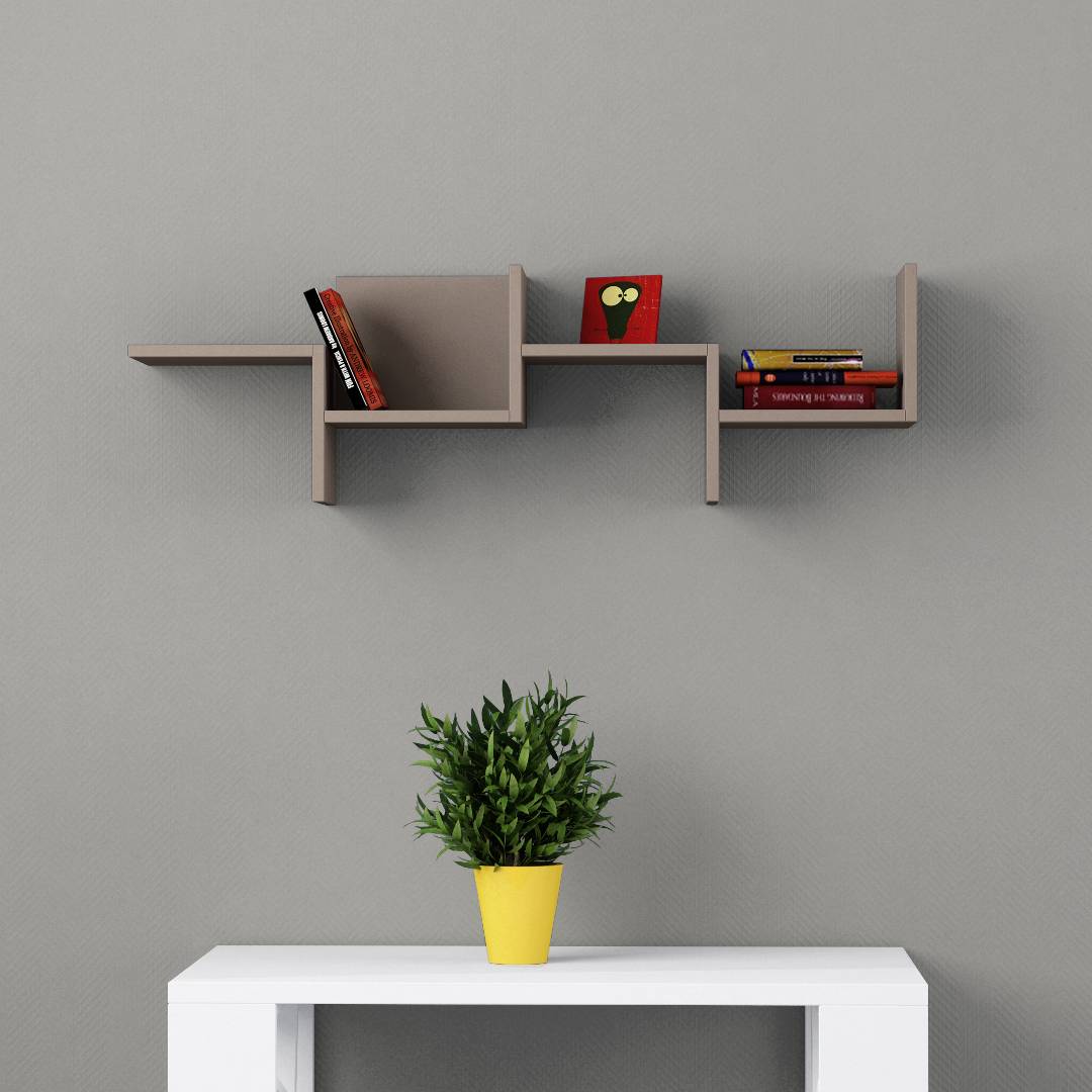 Kệ gỗ treo tường trang trí hiện đại SMLIFE Watson | Gỗ MDF dày 17mm chống ẩm | D120xR20xC35cm