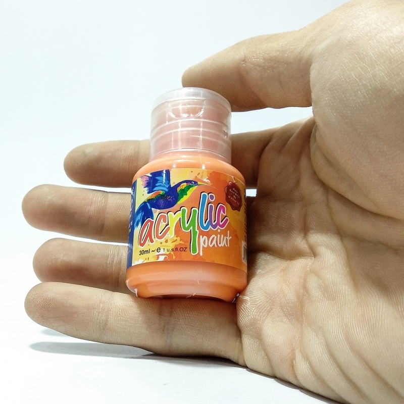 Chai Màu Vẽ Acrylic 30ml - Màu Cam