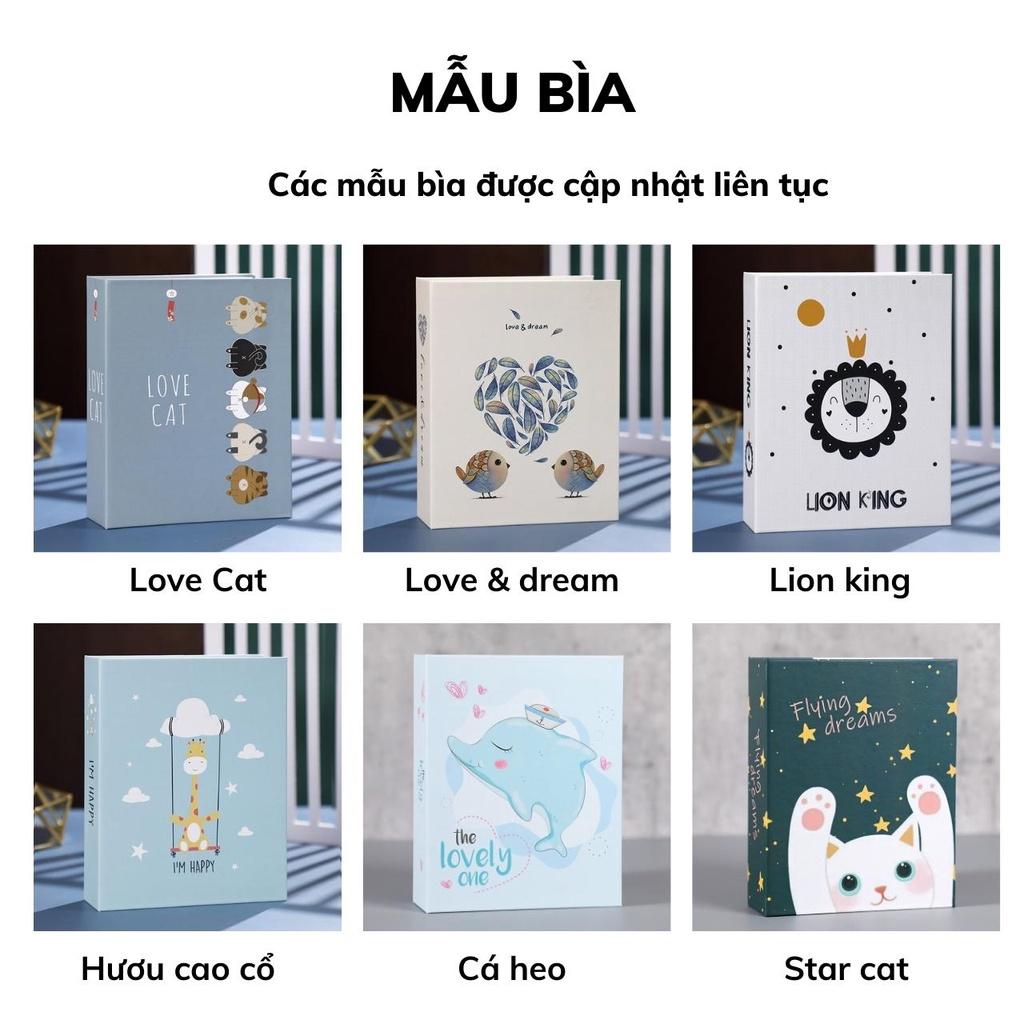 Album ảnh 10x15, 9x12,13x18 đựng 100 tấm bìa giấy cứng đẹp siêu cute giữ ảnh cho con làm quà tặng