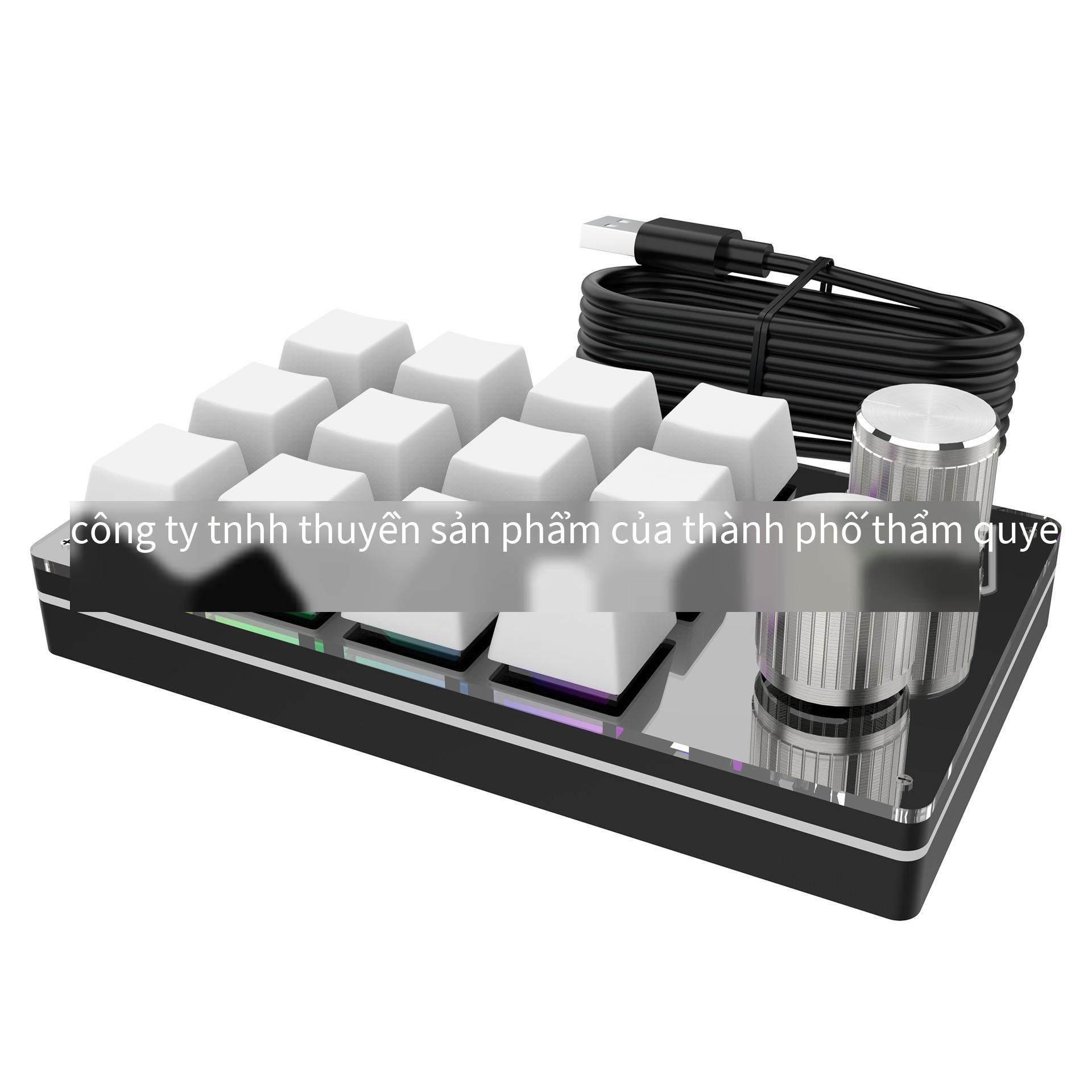 Giá thấp nhất 12 phím Bluetooth có dây tùy chỉnh lập trình vẽ bàn phím nhỏ gọn phím tắt sao chép dính điều chế âm lượng một phím