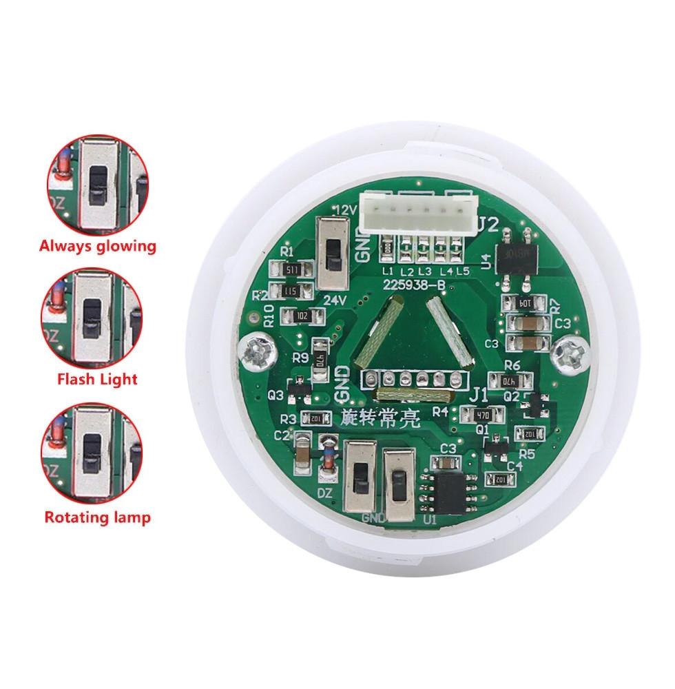 SMGJ5 Đèn LED đa chức năng mới Tín hiệu công nghiệp CẢNH BÁO Thiết bị báo động ánh sáng 12V 24 V 110 V 220 V 1 ~ 5 Tùy chọn