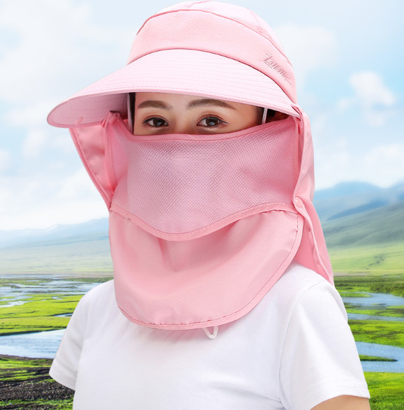 Mũ khẩu trang chống nắng chống uv phong cách Hàn, nón chống nắng kèm khẩu trang tạo kiểu