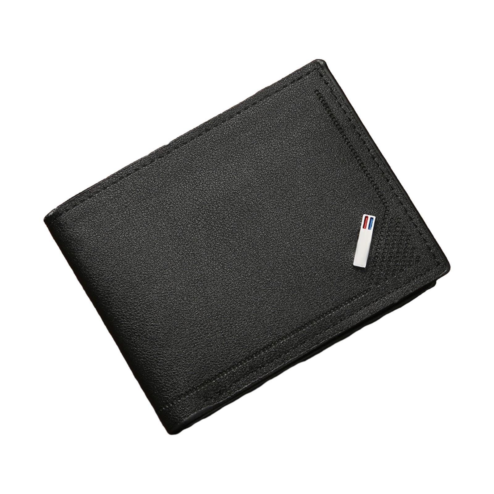 Men Wallet Wallet Organizer PU Leather Fashionable Simple Short Clutch Card Holder for Husband Father Dating Street Gift