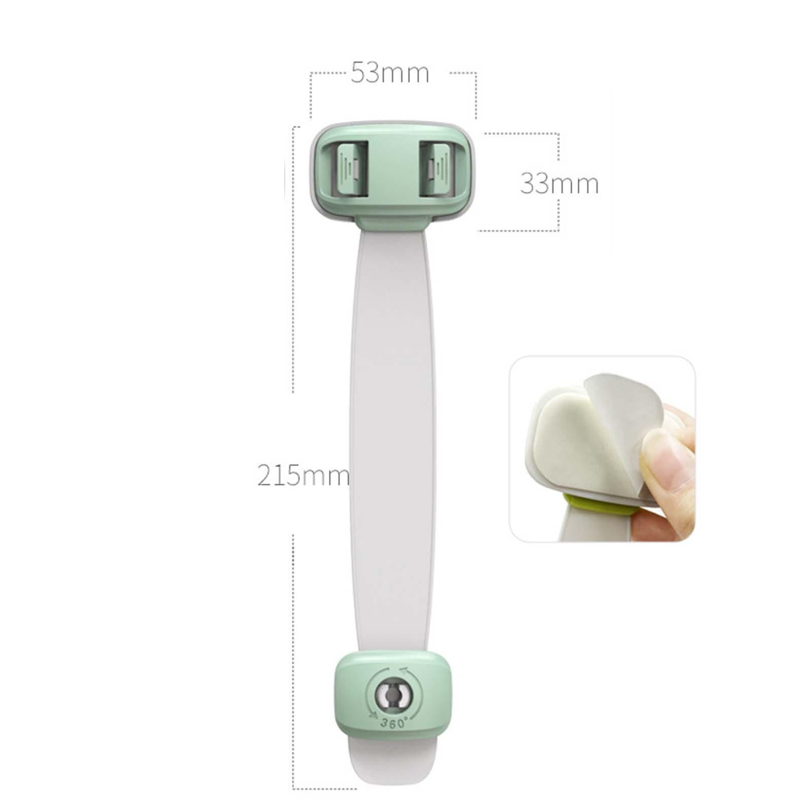 Child Safety Locks, Baby Proofing Cabinet Locks, Snap Button System Locks for Cabinets, Drawer, Closet, Fridge, Refrigerator, Trash