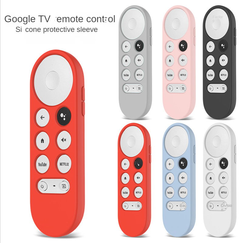 MỚI NHẤT Vỏ silicon mềm chống trượt cho điều khiển từ xa Chromecast Vỏ bảo vệ cho Google TV 2020 Điều khiển từ xa bằng giọng nói Màu sắc: Trắng