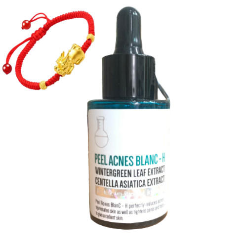 Serum Mụn Lộc Đề Detox Blanc Peel Acnes Blanc (Mẫu Mới), Tặng vòng tay may mắn