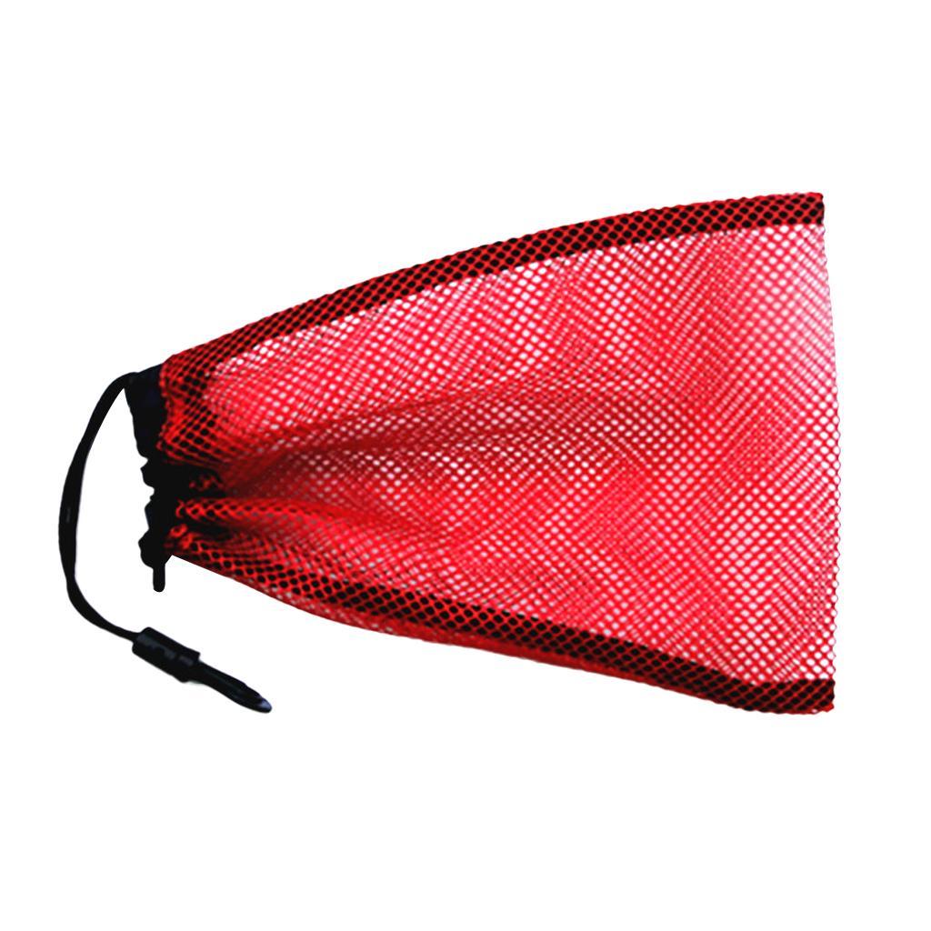 5 Pieces Dive Swimming Drawstring Mesh Bag Storage For Diving Scuba Snorkel