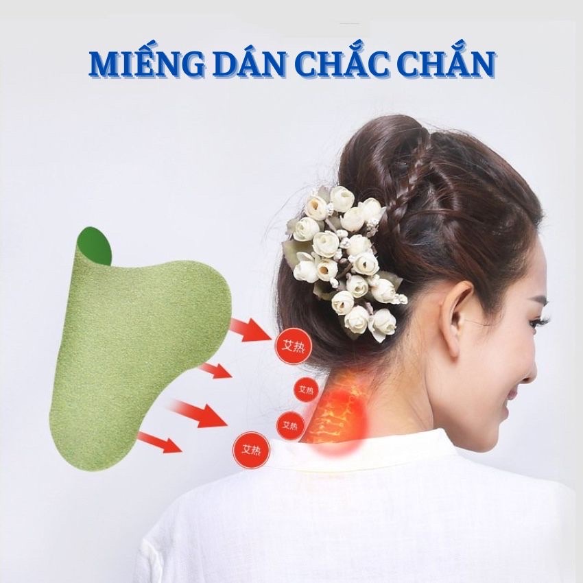 Set hộp 12 miếng dán giảm đau mỏi vai gáy , rất hợp với người văn phòng , đi tàu xe, vận động nhiều nhỏ gọn rất tiện lợi 