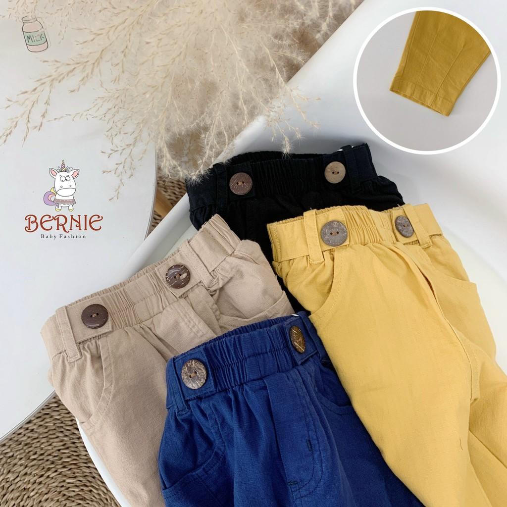 Quần Linen bảnh bao đi học cho bé 9-22kg